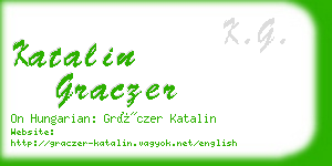 katalin graczer business card